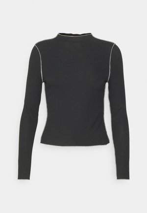 Vero Moda Petite VMSNIPA TEE - Μπλούζα με μακριά μανίκια - black