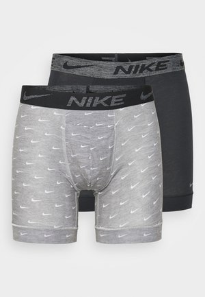 RELUXE BOXER BRIEF 2 PACK - Pants - grey heather/black