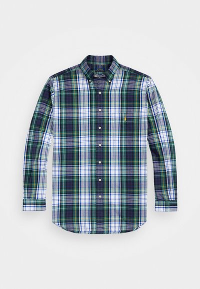 Polo Ralph Lauren Big & Tall PLAID BRUSHED OXFORD SHIRT - Camisa - white/green multi