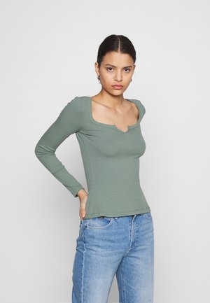 Topper langermet - green