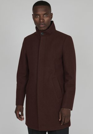 MAHARVEY MIDI INNER QUILETED PADDING - Classic coat - rum raisin