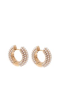 CHUNKY PEARL HUGGIES - Earrings - gold-coloured
