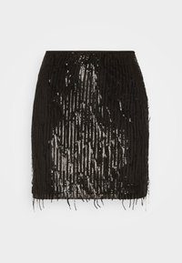 ONLY ONLSPACY SHORT SEQUINS SKIRT - Minigonna - black