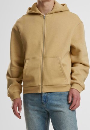 Sweater met rits - beige