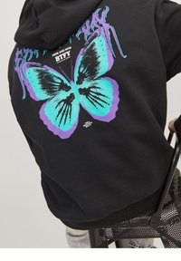 Jack & Jones Felpa con cappuccio - black