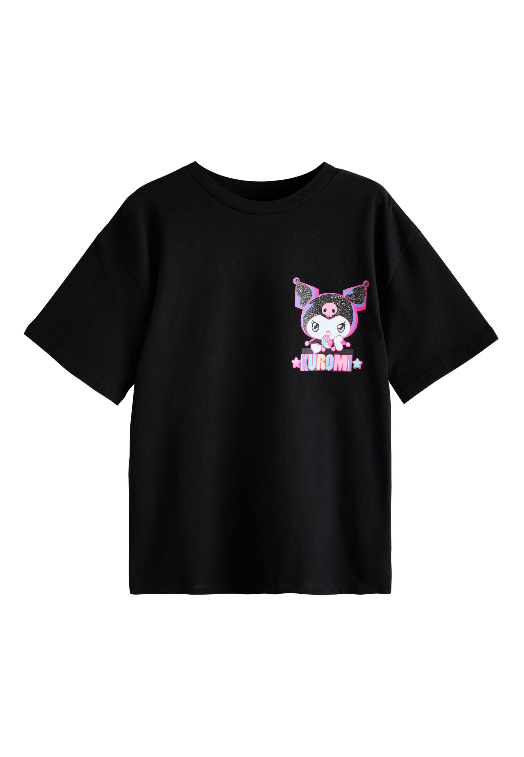 Next REGULAR FIT-GRAPHIC - Print T-shirt - black kuromi/black