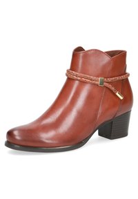 Caprice Ankle Boot - cognac comb