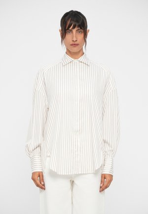 BROWN STRIPE SHIRT - Camicia - white
