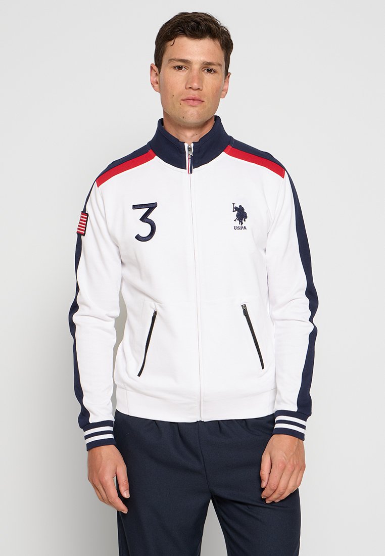 U.S. Polo Assn. Sweater met rits wit