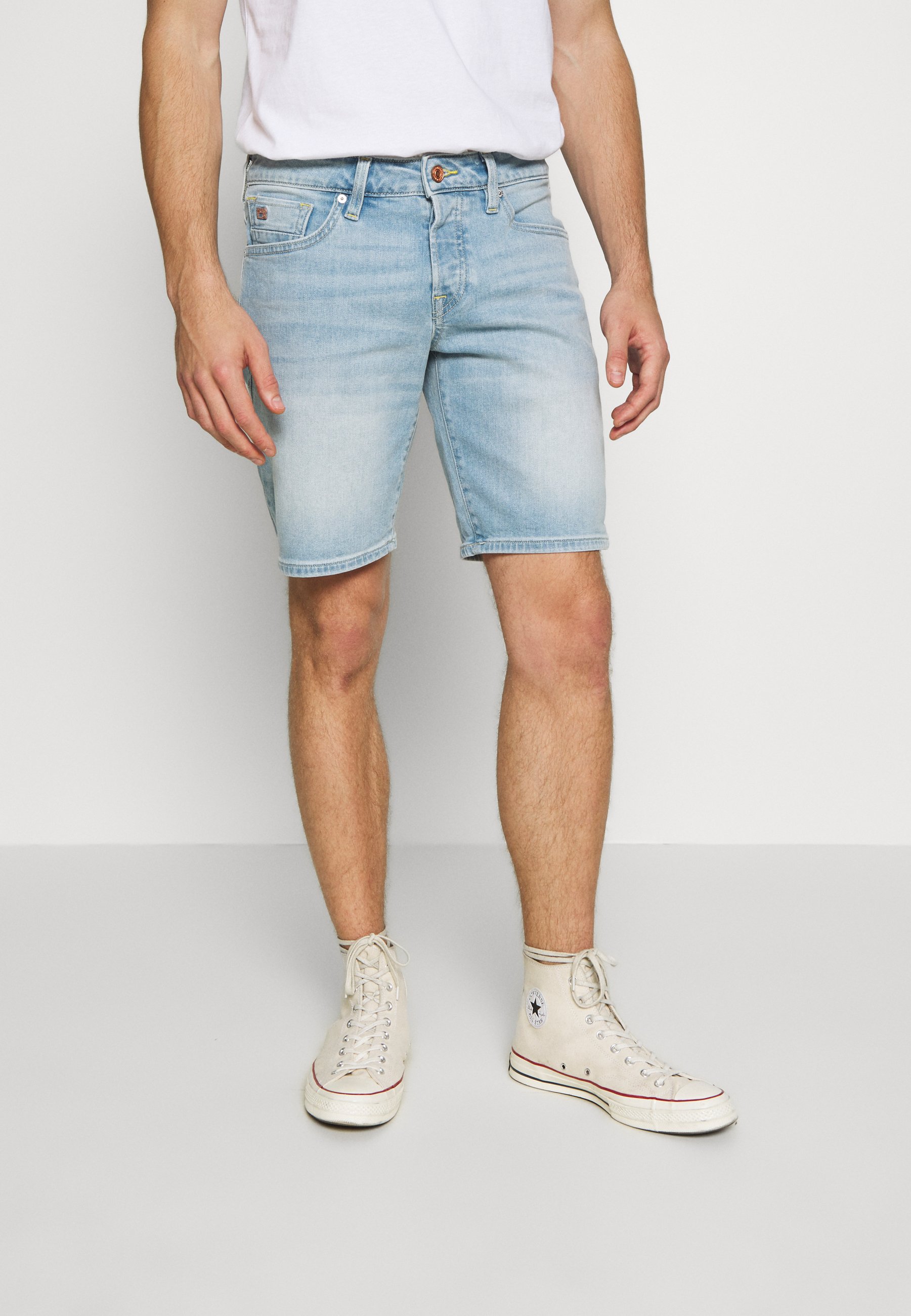 Scotch Soda Jeans Shorts Paint It Blauw Light Blue Denim Zalando De
