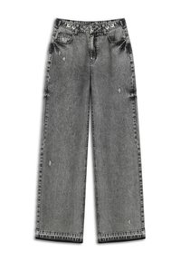 DISTRESSED EFFECT - Relaxed fit jeans - anthracite