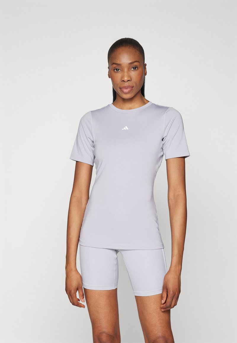 adidas Performance TECHFIT - T-skjorte til trening - glory grey
