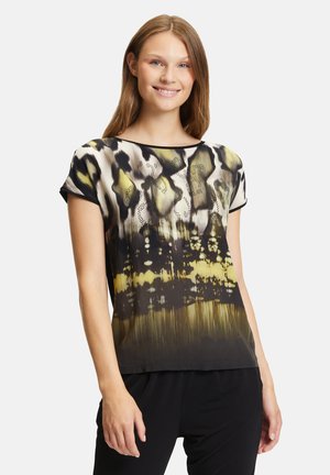 Print T-shirt - black khaki