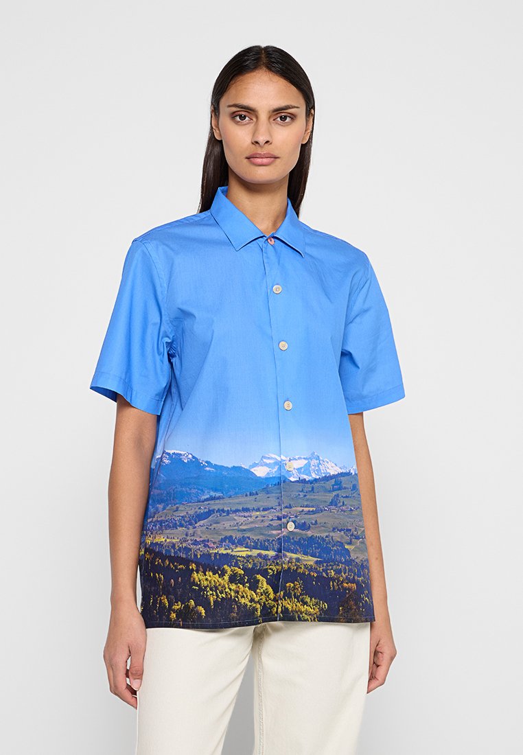 PS Paul Smith Overhemdblouse blauw PS Paul Smith Overhemdblouse blauw