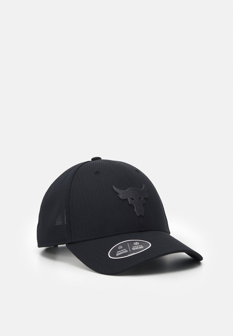 Under Armour PROJECT ROCK TRUCKER UNISEX - Cap - black/jet gray/schwarz ...