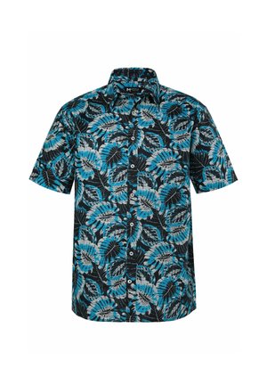 Men Plus, HEMD, HALBARM, KENTKRAGEN, ALLOVERPRINT, COMFORT FIT, BIS 8 XL - Camicia - black