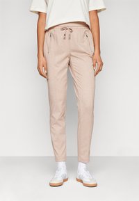 Vero Moda - VMMELANIE TAPERED ZIP PANT - Donji dijelovi trenirke - silver mink Minijatura 1