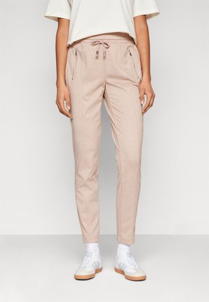 VMMELANIE TAPERED ZIP PANT - Joggebukse - silver mink