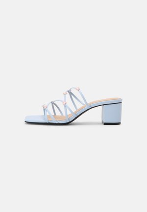 Mules à talons - light blue