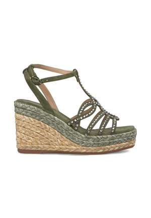 Espadrilles - verde oscuro jaspeado