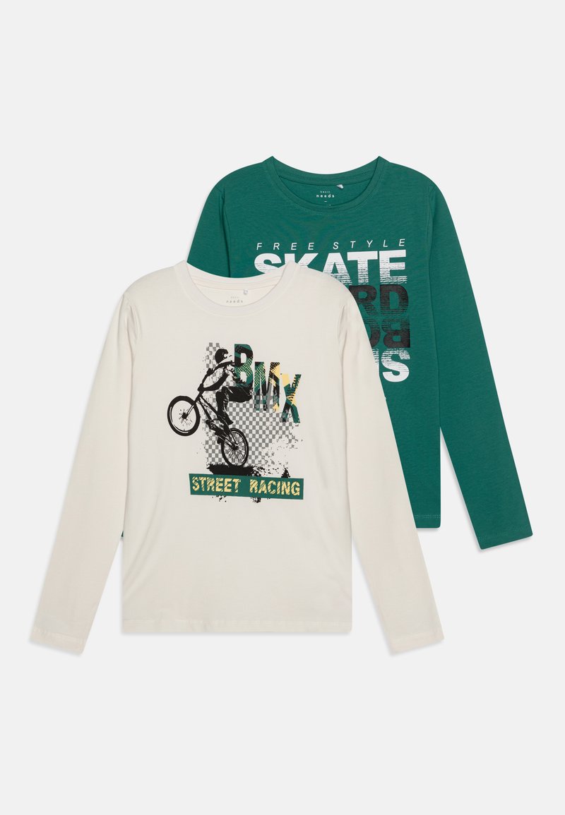 Name it NKMVUX 2 PACK - Bluză cu mânecă lungă - antique green/jet stream