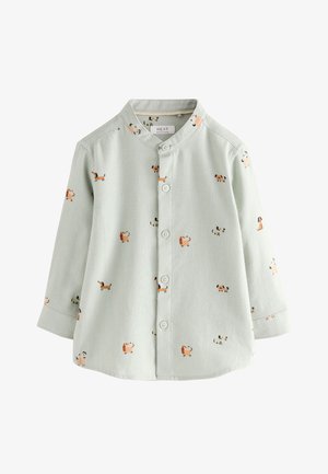 Next, REGULAR FIT LONG SLEEVE GRANDAD COLLAR ALL OVER PRINT CHARACTER - Camicia - mint green dog