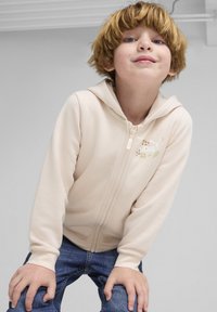 Puma ESS HOODIE - Felpa con zip - island pink