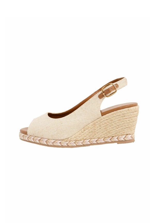 REGULAR FIT - Plateaupumps - cream