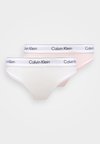 THONG 2 PACK - ICON COTTON MODAL - Τάνγκα - white/cradle pink