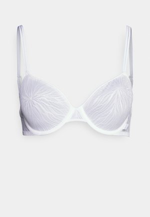 Calvin Klein Underwear LIGHTLY LINED DEMI SHEER MARQ LACE - Underwired bra - white