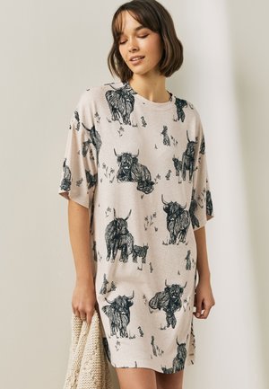 Next COSY - Chemise de nuit / Nuisette - oatmeal hamish the highland cow