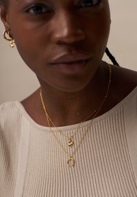 CLOVER CHARM NECKLACE - Ogrlica - gold-coloured