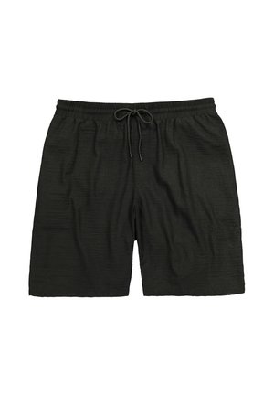 STHUGE, STHUGE BERMUDA SHORTS, MUSLIN, ELASTIC WAISTBAND, RELAXED FIT, UP TO 8XL - Shorts - black
