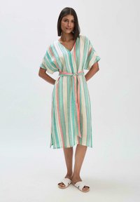 hessnatur MIDI RELAXED - Freizeitkleid - jadegrün