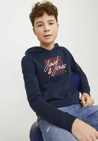 Jack & Jones Junior Felpa con cappuccio - navy blazer