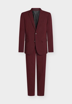 Lindbergh, PLAIN MENS SUIT - Jakkesæt - bordeaux mel