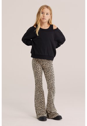 WE Fashion, WE FASHION MULTIPACK 2 PACK - Legging (type pantalon) - beige black