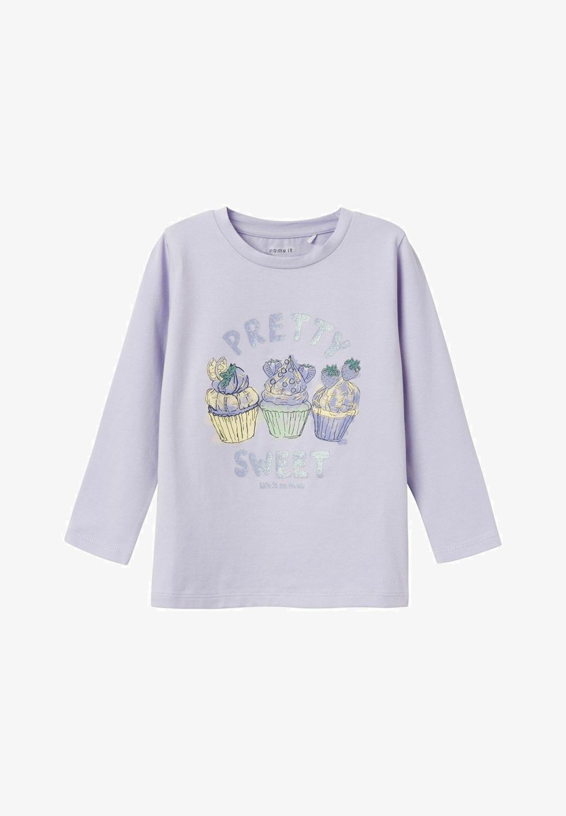 Name it MIT GLITZER - Langarmshirt - orchid petal