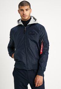 Alpha Industries - HOOD - Giubbotto Bomber - rep blue Immagine in miniatura 1