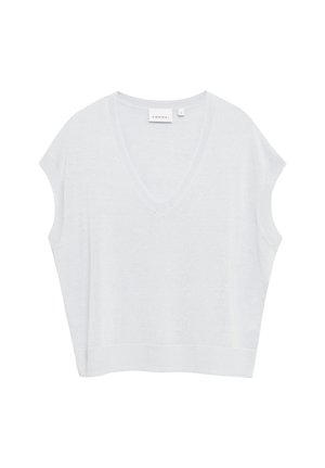 comma, STRICKPULLOVER - T-shirt basic - hellblau
