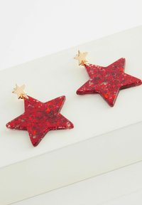 Next CHRISTMAS GLITTER STAR DROP - Øreringe - red