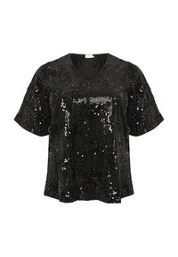 NICOLEEN SEQUIN - Blus - black deep