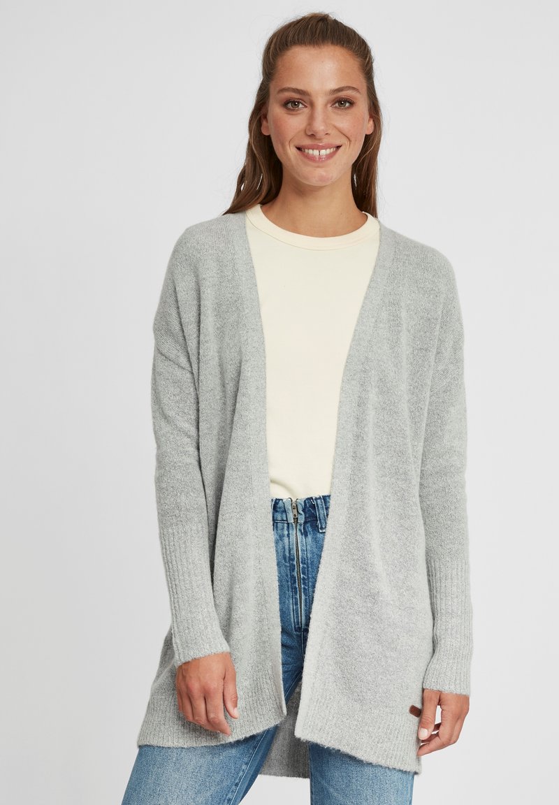 Oxmo OXGISELE - Kardigán - light grey melange