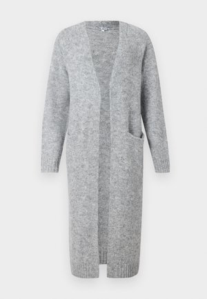 Object OBJMILU LONG CARDIGAN - Gilet - medium grey melange