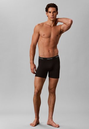 Calvin Klein, 3 PACK - Boxer aderenti lunghi - black goji berry black