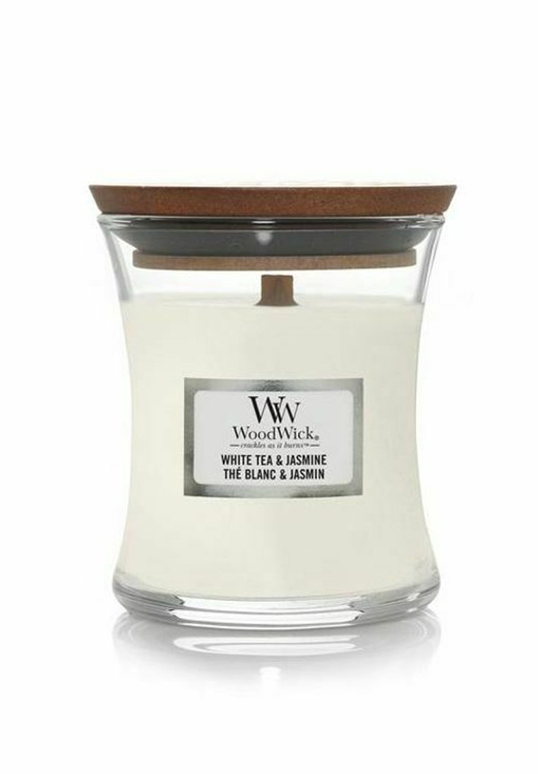 Woodwick WOODWICK MINI WHITE TEA & JASMINE Świeca zapachowa