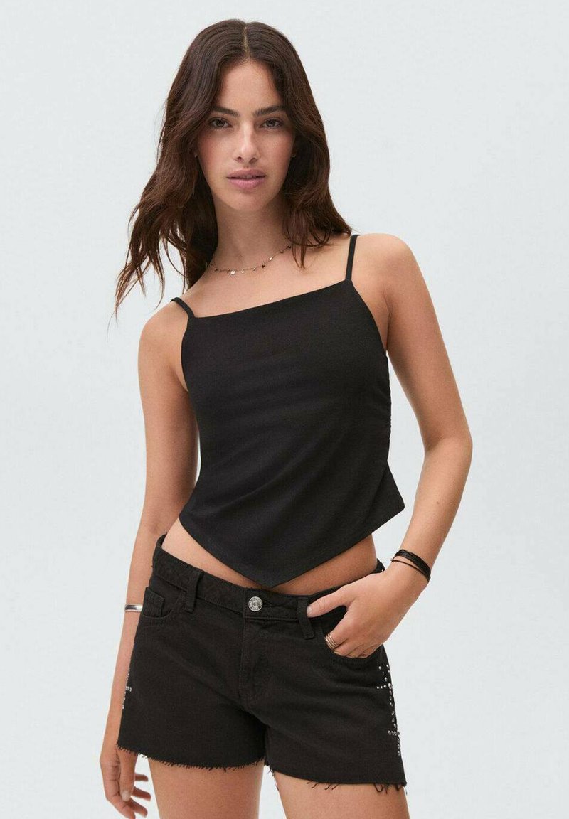 Mango Kids - TEEN STARSH - Denim shorts - black denim, Enlarge