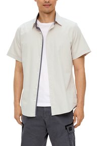 s.Oliver MIT CHAMBRAY DETAILS - Overhemd - beige