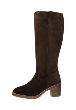 Laarzen met hoge hak - donkerbruin