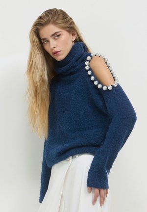Calliope CUT OUT PERLE  - Maglione - blu